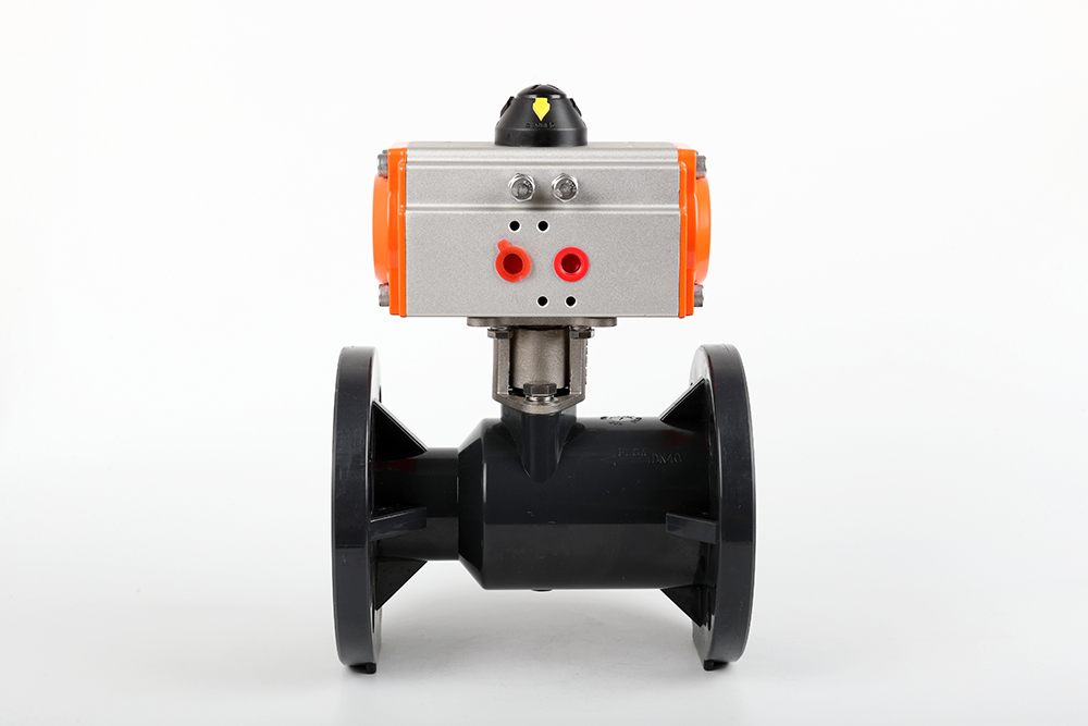 新华镇气动法兰一体球阀